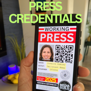 Press credentials